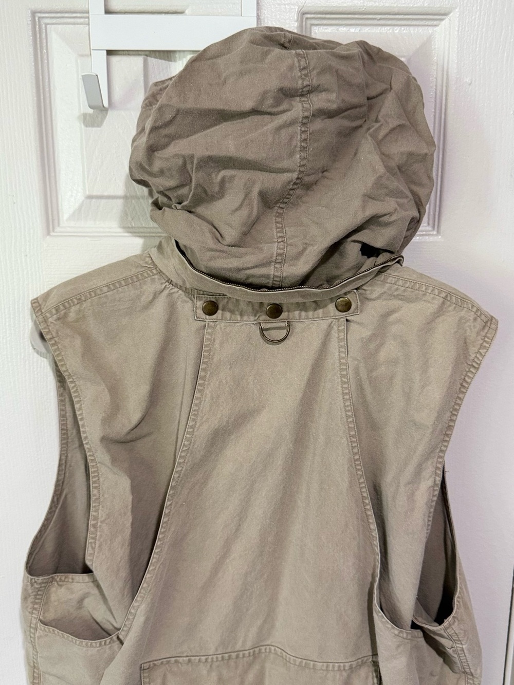 Vintage Banana Republic Safari & Travel Men's Khaki Utility Fishing Vest cotton